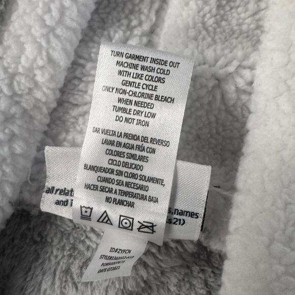 Wizarding World of Harry Potter Fleece Gray Hooded Nightgown Small Pocket Lounge - Picture 4 of 8